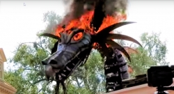 prophetic event maleficent dragons burns at magic kingdom parade on may 11
